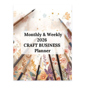 2026 Craft Business Planner - Monthly & Weekly Order Book & Inventory Tracker for Handmade Creators